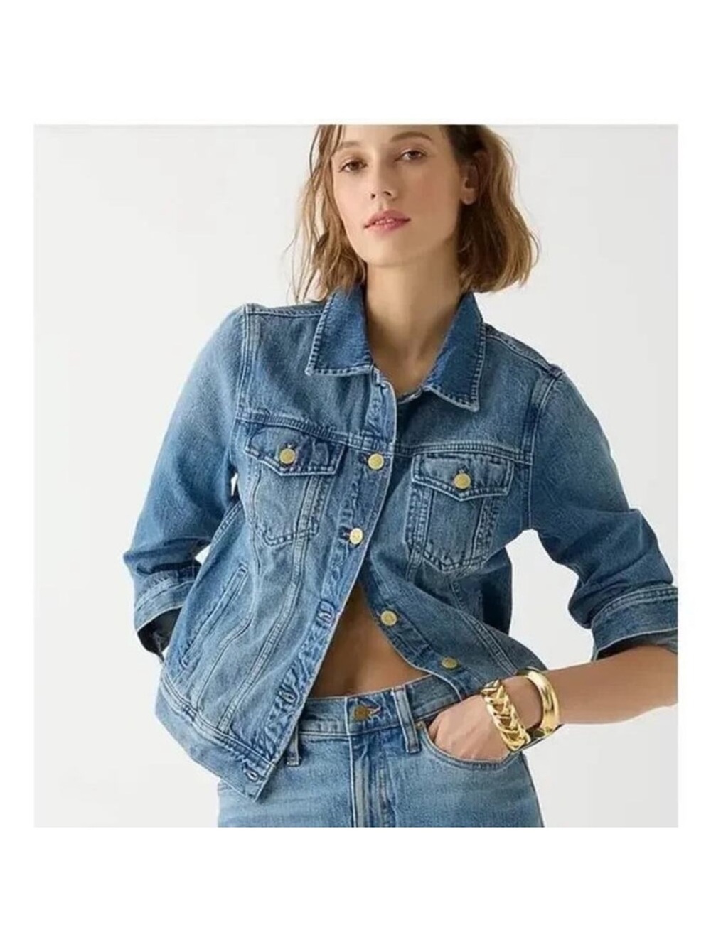 Classic Blue Denim Jacket - Women